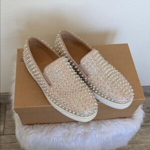 Christian Louboutin Sparkling Studded Sneakers